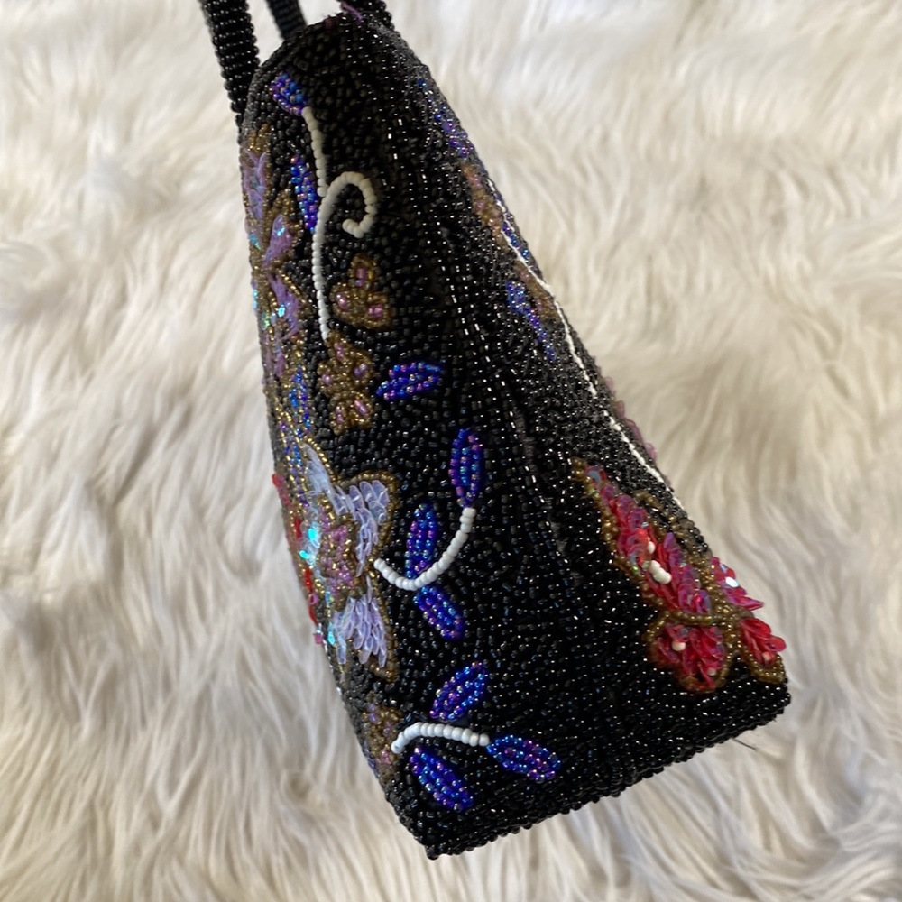 [ Vintage ] Floral Beaded Purse - Picture 3 of 15